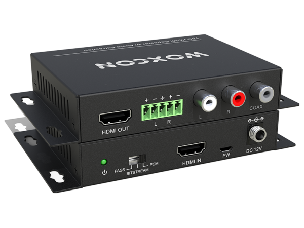HDMI 2.0 4K 60Hz 4:4:4 Repeater w/ Audio Extract /De-Embedder