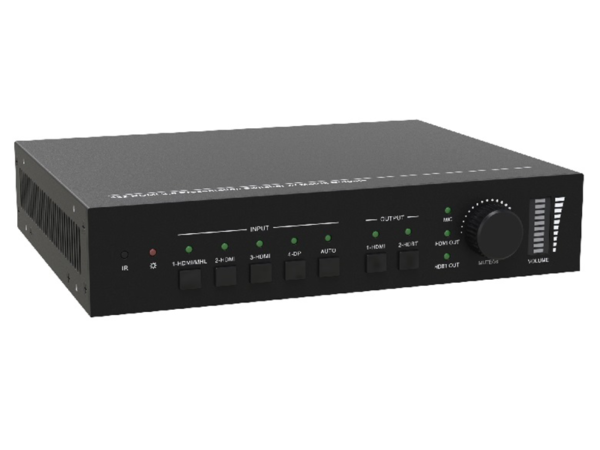 4x2 4K Multi-Format Scaler Switcher with Matrix Output