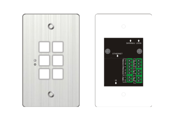 Wallplate Control Panel 6 buttons 3rd Pro A/V Equipments