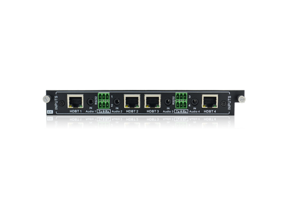 Quad HDBaseT Input card 4K supported