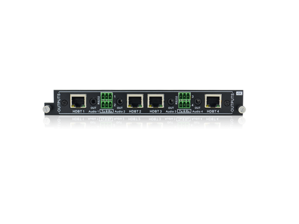 Quad HDBaseT Output card 4K supported