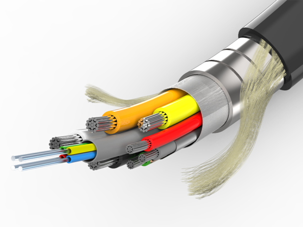 Armored DP 1.4 Hybrid Active Optic Cable 8K supported 100 mt