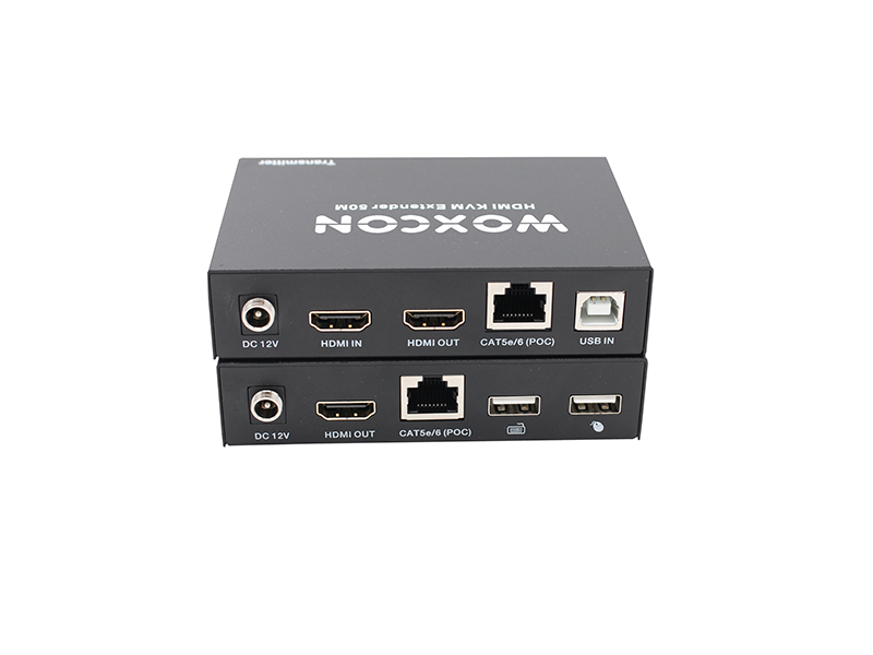 HDMI/USB KVM Extender up to 50 meter over CAT5e/6 - woxcon