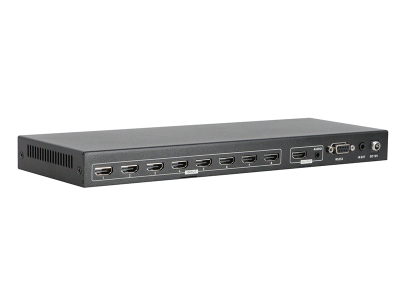 8x1 HDMI Seamless Switcher 4K 30Hz with Audio Output