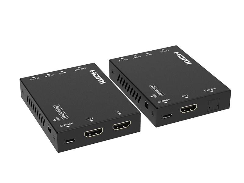 4K HDMI Extender up to 70 Meter, 4K 60 Hz HDMI 2.0 18G PoC and Optical Audio Out supports