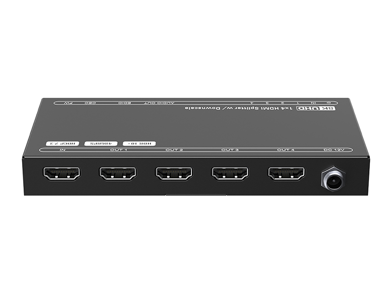 HDMI 2.1 8K 60 Hz 1x4 Splitter with Down-scaling