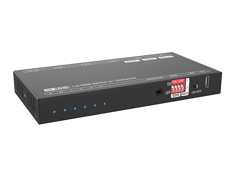 HDMI 2.1 8K 60 Hz 1x4 Splitter with Down-scaling