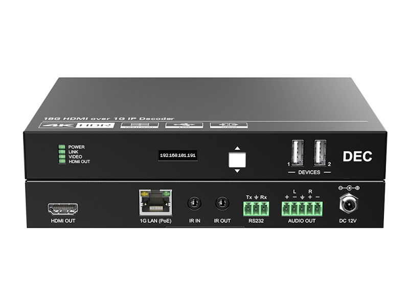 4K@60Hz 4:4:4 video to IP stream Decoder