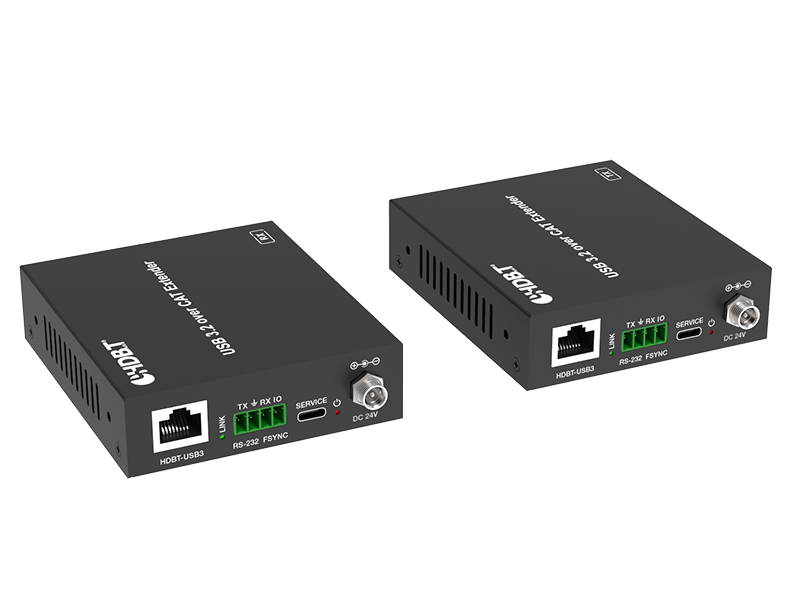 USB 3.2 Gen1 USB-C, USB-A, USB-B Extender up to 100 Meter over a single CAT6a